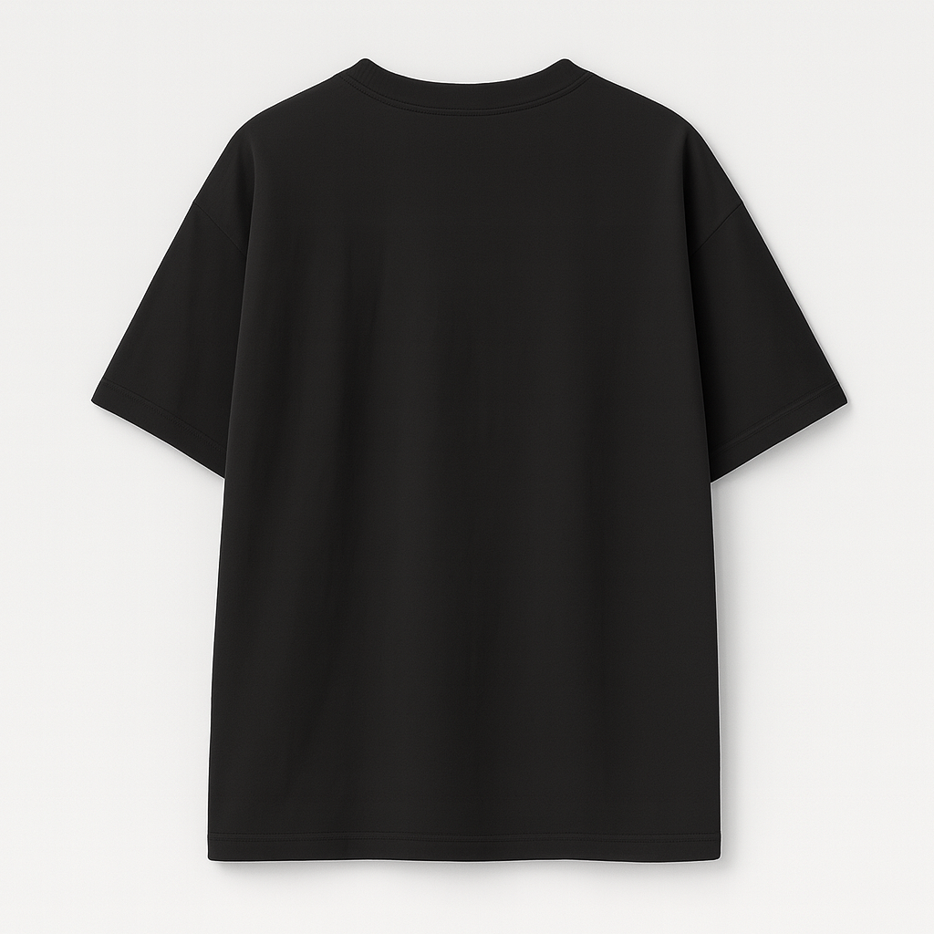 Playera Oversize Negra - 220 gsm