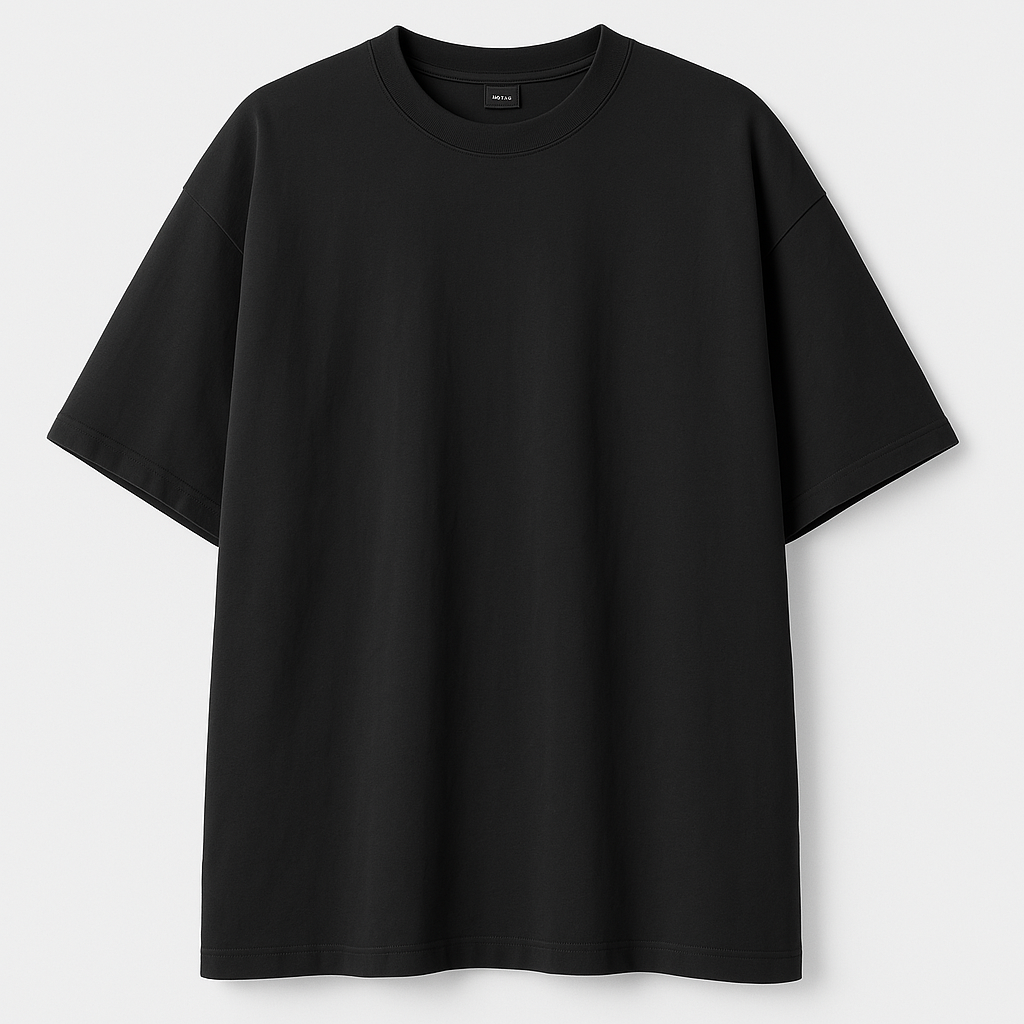 Playera Oversize Negra - 220 gsm