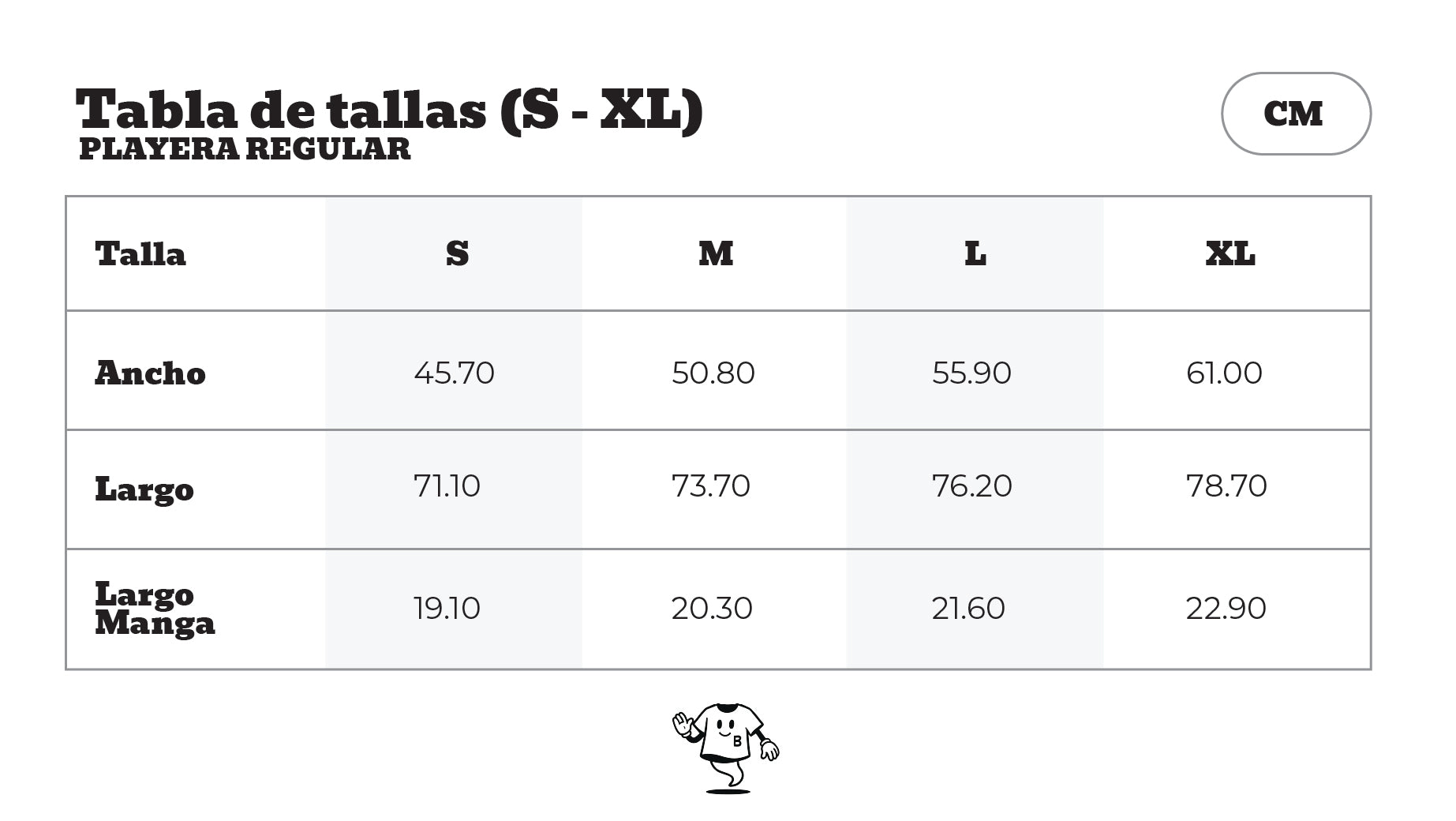 Playera Regular Blanca - 190 gsm